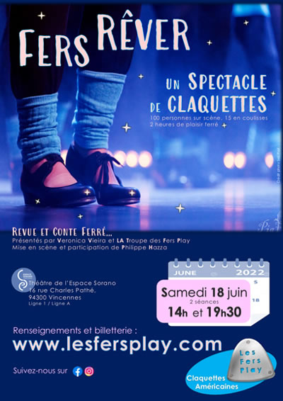 Spectacle de claquette | Les Fers Play | Cours de claquettes américaine à Paris