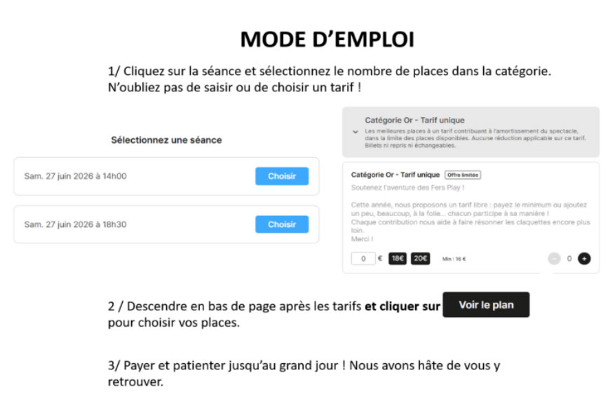 Pour faire un Don aux fers Play